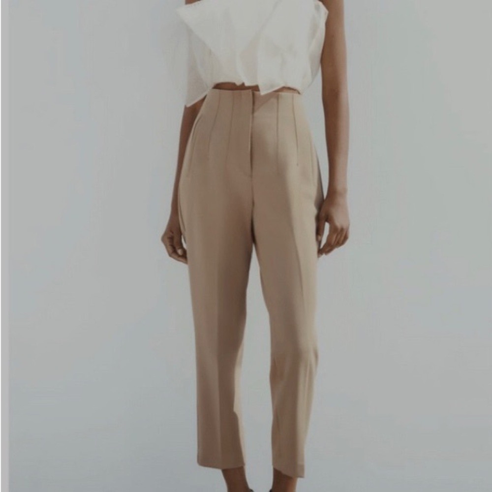 Elegant Tan Women's Pants